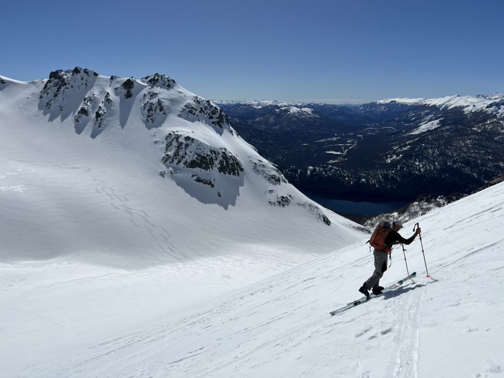 Frank skinning in Patagonia.